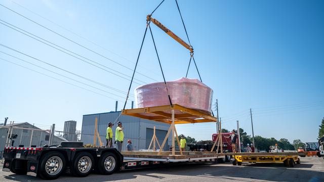 NASA image: Final Piece of Rocket Hardware for Artemis II Heads to Florida